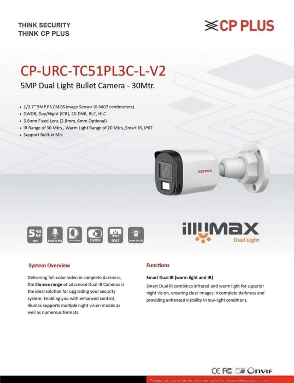 CP PLUS 2.4 MP Bullet camera (CP-URC-TC24PL3C-L-V2) 3