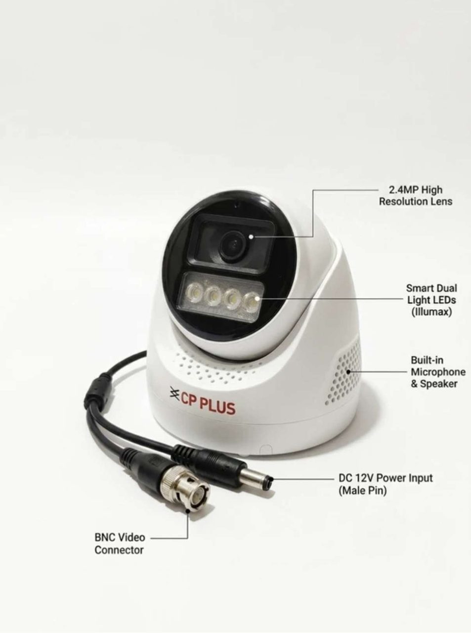 CP PLUE 2.4MP 2way talk Dome camera (CP-UMC-DA24L4-L)