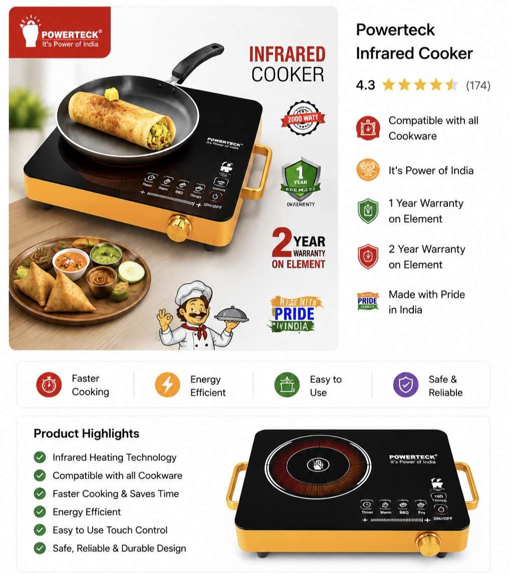CREAT POWERTECK INFRARED 2500W (PWT-238)
