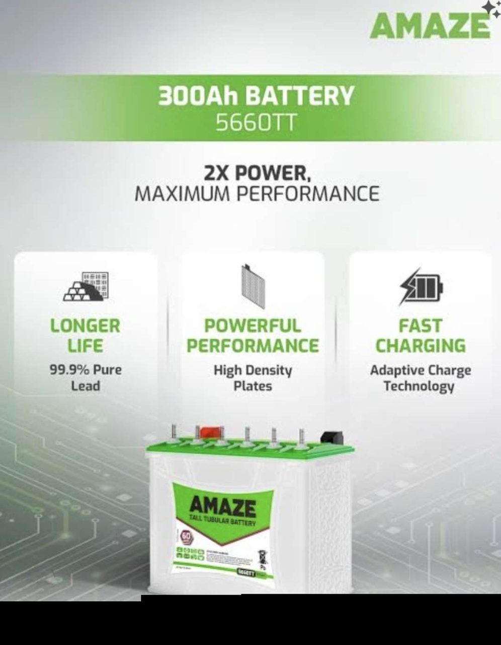 AMAZE BATTERY 300AH (5660TT 12V-300AH)