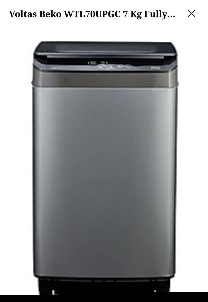VOLTASH WASHING MACHINE FULLY AUTOMATIC 7KG WTL70UPGC/SPCPOF - DARK GREY