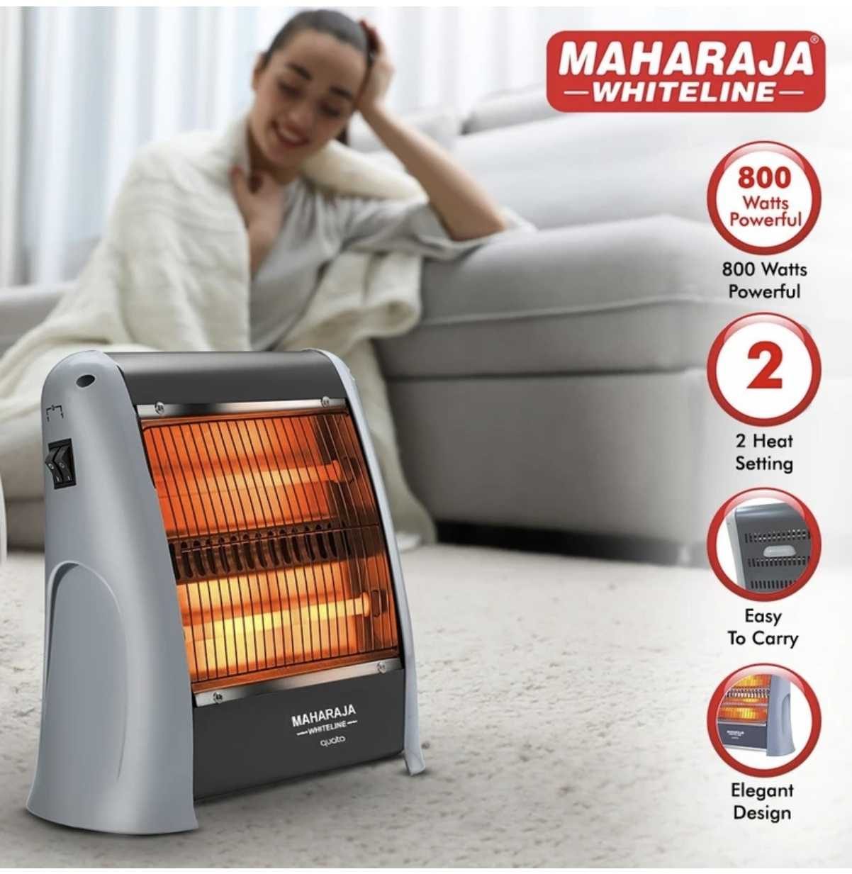 Maharaja whiteline Room Heater (Quato RH-106)