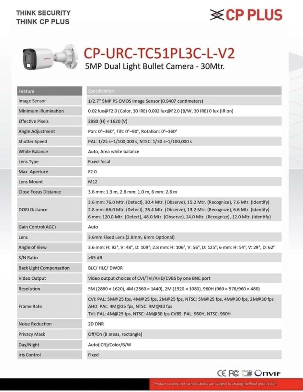 CP PLUS 2.4 MP Bullet camera (CP-URC-TC24PL3C-L-V2) 4